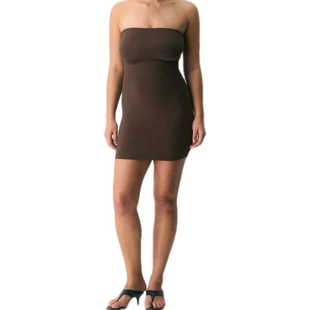 CONTOUR ARITZIA Original Enrapture Mini Tube Lined Dress Black Size XL Women's